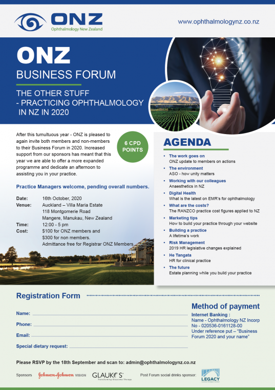 ONZ BUsiness forum Flyer 14SeptVersion